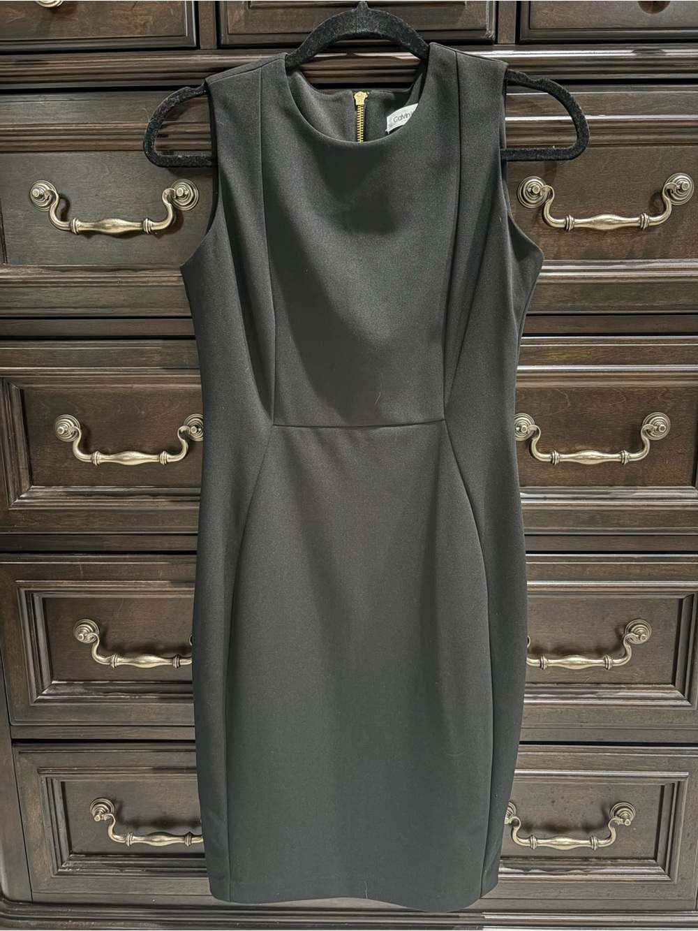 Classic Black Sheath Dress - Calvin Klein - Size  4
